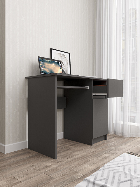 Стол Мори МС-1 правый, Графит. Фото 4