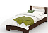 Кровать «Аврора» 120*200 (основание ЛДСП), Венге/Дуб молочный. Фото 1