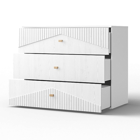 Спальня «Оливия» КМК 0971, белый/ясень белый текстурный. Фото 4