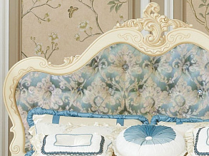 Кровать «Милано» MK-1866-IV 180, слоновая кость/узор от магазина Мебельный дом