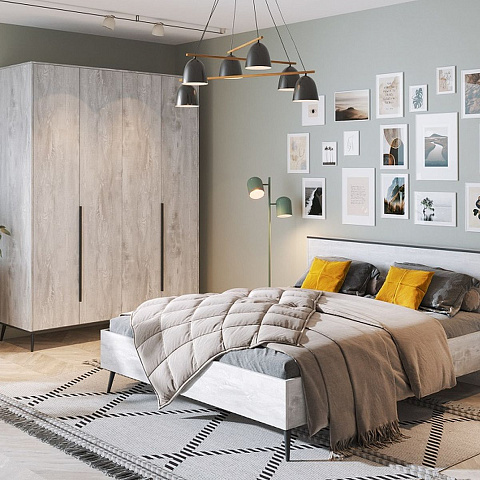 Спальня «Саванна» КМК 0973, бетон пайн светлый. Фото 2