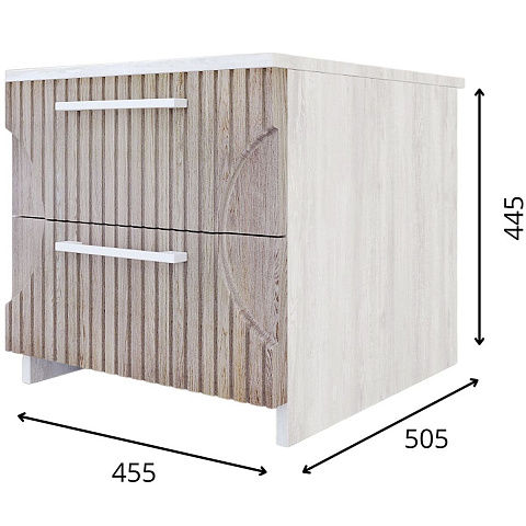 Спальня «Монтале» КМК 0966, бетон пайн светлый/астана. Фото 9