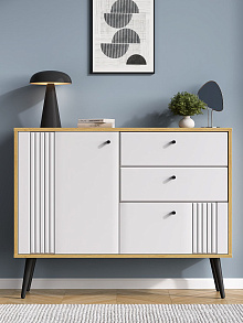 Комод Вега Саксония 105, белый матовый от магазина Мебельный дом