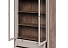 Шкаф с витриной «Прато» 2дв, таксония шоколад/кофе с молоком. Фото 3