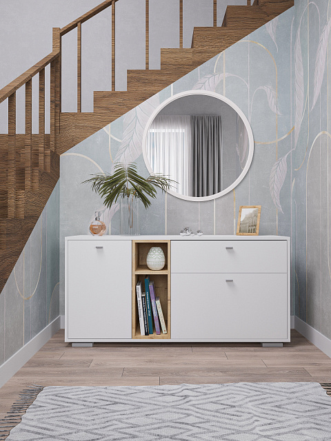 Комод Ланс К101, Белый. Фото 1