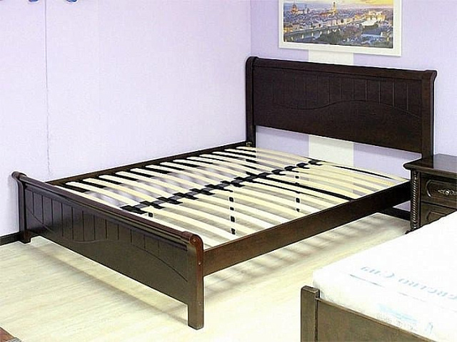 Кровать c матрасом «I-3655» 160x200, венге. Фото 4