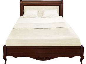Кровать с мягким изголовьем Неаполь 160 Т-520, вишня от магазина Мебельный дом