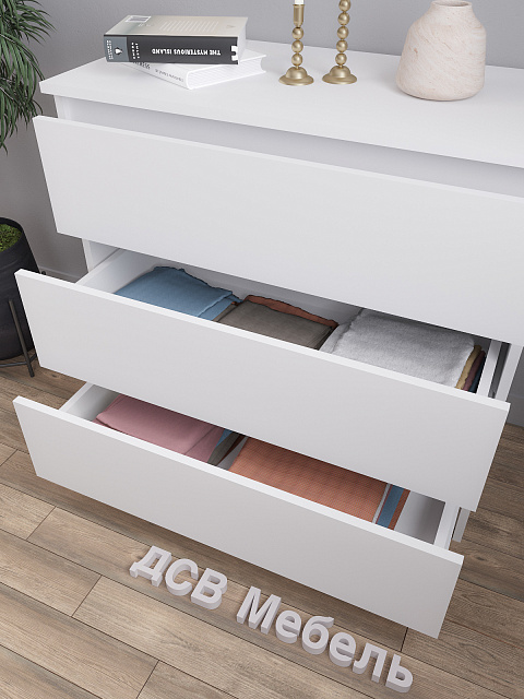 Комод Мори МК 800.1, Белый. Фото 4