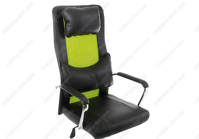 Компьютерное кресло Unic черное / зеленое. Фото 4