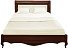 Кровать с мягким изголовьем Неаполь 180 Т-528, вишня). Фото 2