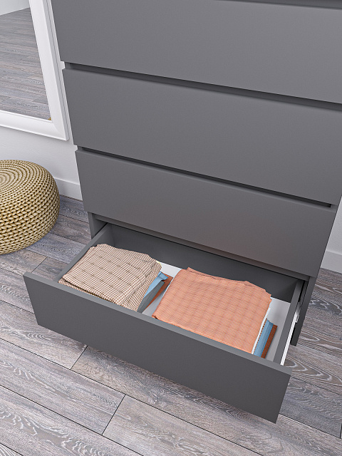 Комод Мори МК 700.5, Графит. Фото 4