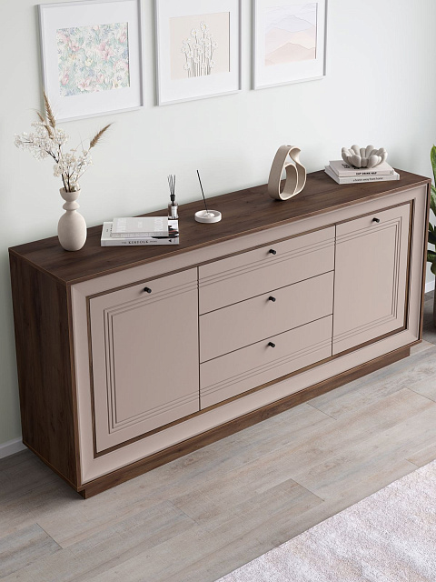 Комод «Прато» 180, таксония шоколад/кофе с молоком. Фото 6