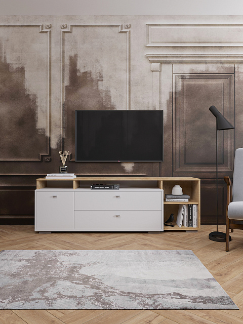 Тумба Ланс ТВ К202, Белый. Фото 1