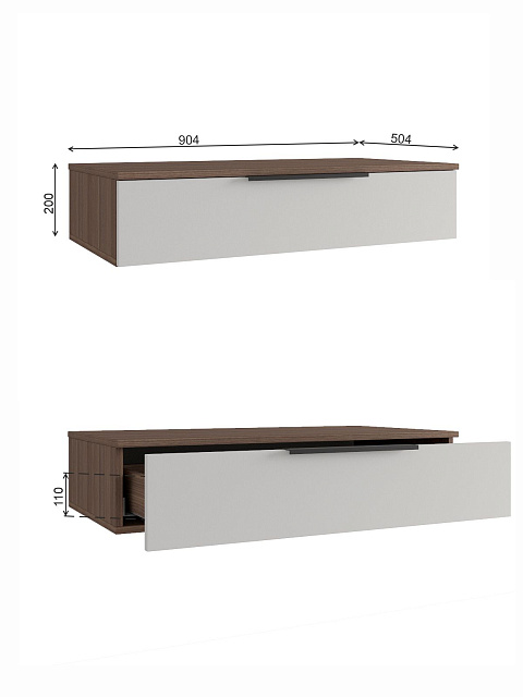 Тумба Роза 900 Ройс, пудра скин. Фото 5