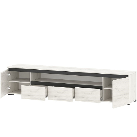 Тумба «Гретта» 2С3Я, Крафт белый/Антрацит. Фото 2