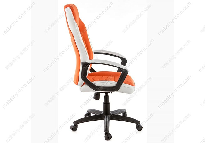 Компьютерное кресло Gamer белое / оранжевое. Фото 2