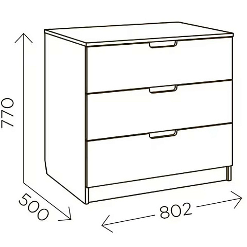 Комод «Илия» М7, Дуб ирландский/Амаретти. Фото 2