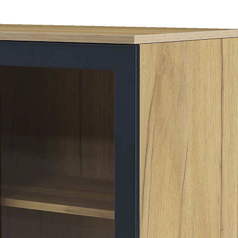 Шкаф-витрина Вега Сапфир 140, темно-синий. Фото 7