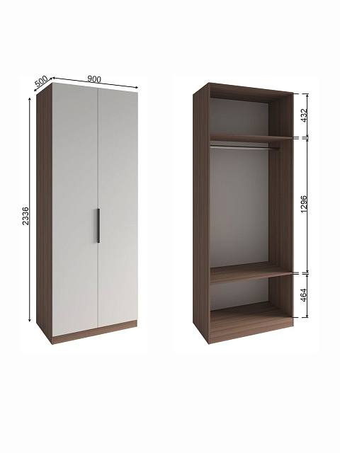 Шкаф Роза 900 Тренто, бежевый скин. Фото 5