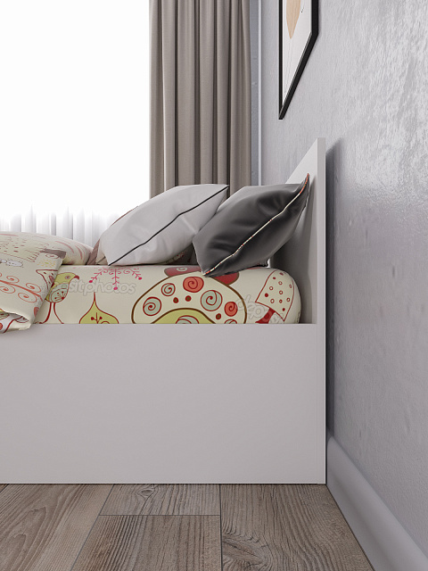 Кровать Мори КРМ 900.1, Белый. Фото 4