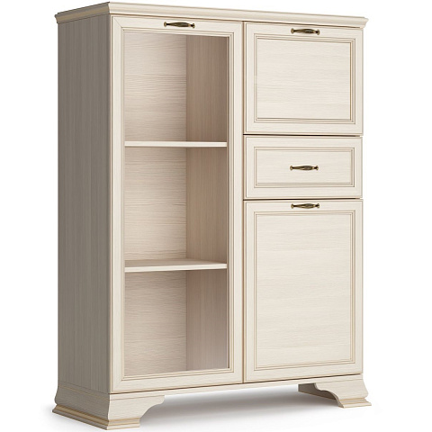 Шкаф Сиена низкий 1дв, бежевый. Фото 2