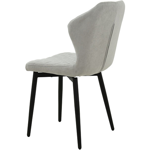 Стул «Вилла», велюр Бренди силвер, каркас черный. Фото 4