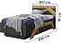 Кровать «Скандинавия 900» КМК 0905.2, Графит/ дуб наварра. Фото 2