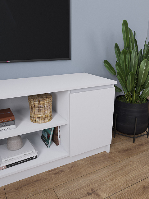 Тумба Мори ТВ МТВ 1200.1, Белый. Фото 4