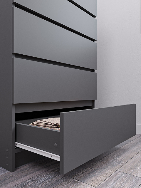 Комод Мори МК 700.5, Графит. Фото 5