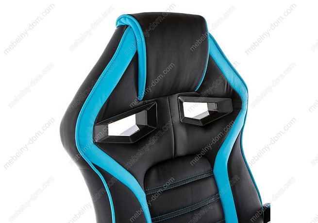 Компьютерное кресло Monza черное / синее. Фото 4