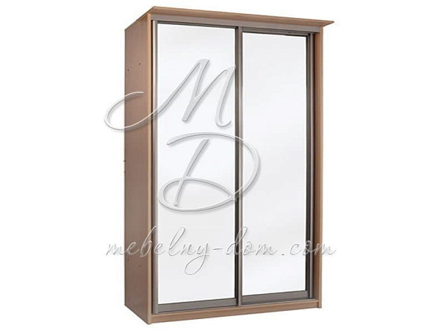 Шкаф-купе ЭЛИТ 2х дверный с 2 зеркальными дверьми Орматек. Фото 2