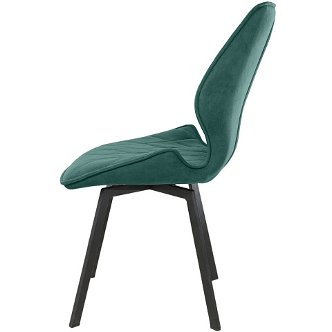 Стул «Амаретто», велюр Бренди океан, каркас вращения черный. Фото 2