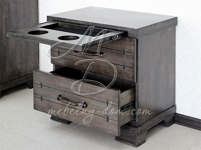 Тумба прикроватная Borneo, темно серый. Фото 2