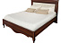 Кровать с мягким изголовьем Неаполь 180 Т-528, вишня). Фото 1