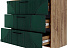 Комод «Монтале» 3Я КМК 0966.17, дуб канзас/зеленый матовый. Фото 2