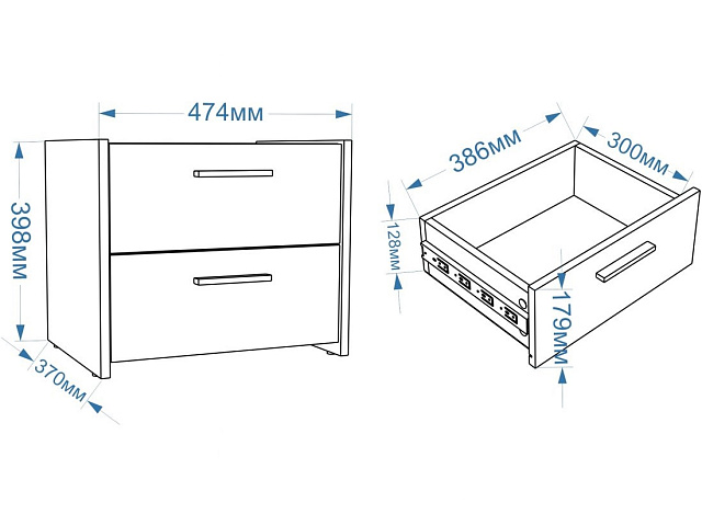 Тумба «Венеция» ВН-2S, Бодега белый/Ясень Орландо. Фото 4