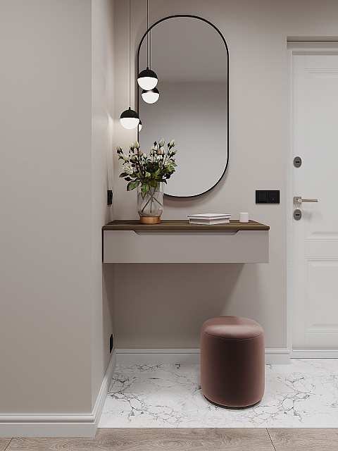 Тумба Роза 900 Тренто, бежевый скин. Фото 2