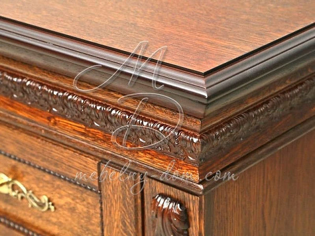 Шкаф с витриной «Милана 8» П265.08, черешня. Фото 4