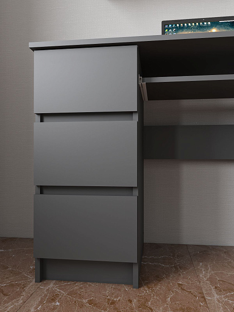 Стол Мори МС-6 левый, Графит. Фото 5