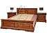 Кровать из массива дуба «Милана 18» П294.06м, черешня. Фото 1