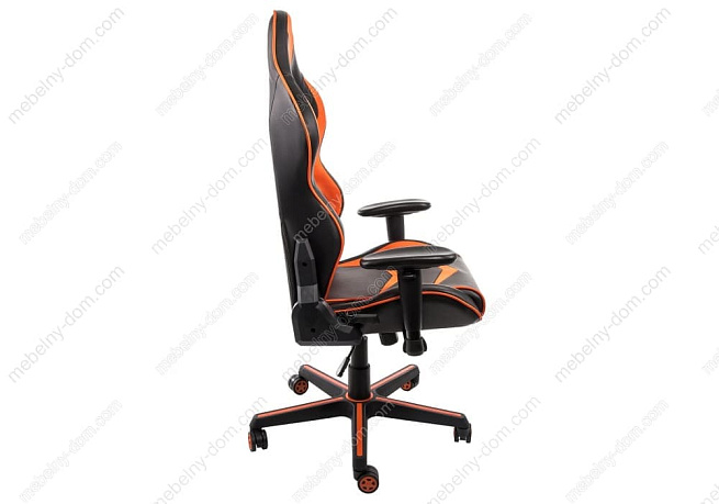 Компьютерное кресло Racer черное / оранжевое. Фото 3