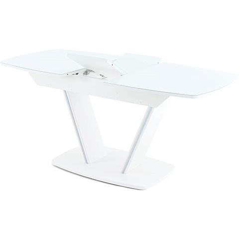 Стол «Дрезден» 130x80 стекло, белый. Фото 3