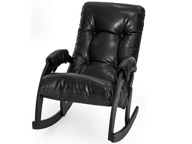 Кресло-качалка Модель 67, венге, Vegas Lite Black. Фото 1