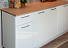 Кухонный гарнитур «Ника» Глосс 2,4м с вытяжкой, Белый глянец. Фото 6