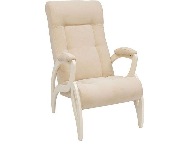 Кресло для отдыха, Модель 51 «Весна», дуб шампань, Verona Vanilla. Фото 2