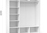 Шкаф-купе «Тетрис» 180/220 ДДД, Белый жемчуг. Фото 2