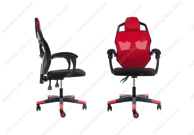 Компьютерное кресло Knight черное / красное. Фото 1