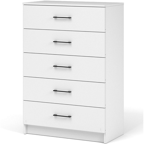 Комод «Чикаго» 5ящ, белый. Фото 1
