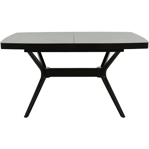 Стол «Оскар» 2м Керамика 140x90, Bayona Grey Natural, эмаль черная. Фото 2