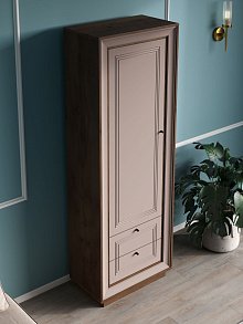 Шкаф «Прато», таксония шоколад/кофе с молоком от магазина Мебельный дом